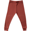 Rib Merino Wool Long Johns, Rust - Mixed Apparel Set - 4