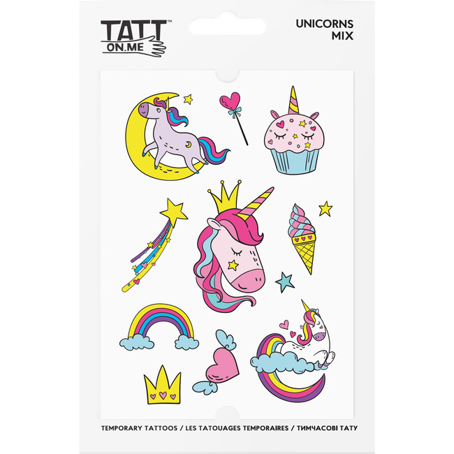 Unicorns mix Tattoo Set