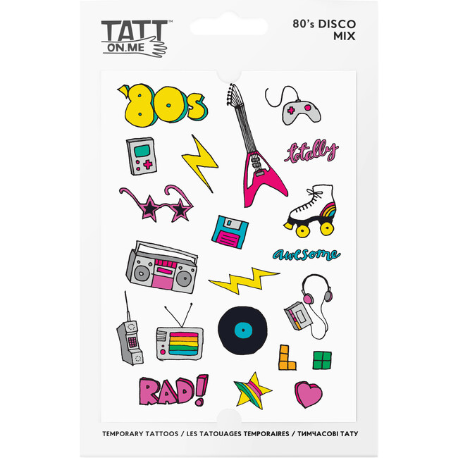80s Disco mix Tattoo Set - Arts & Crafts - 1
