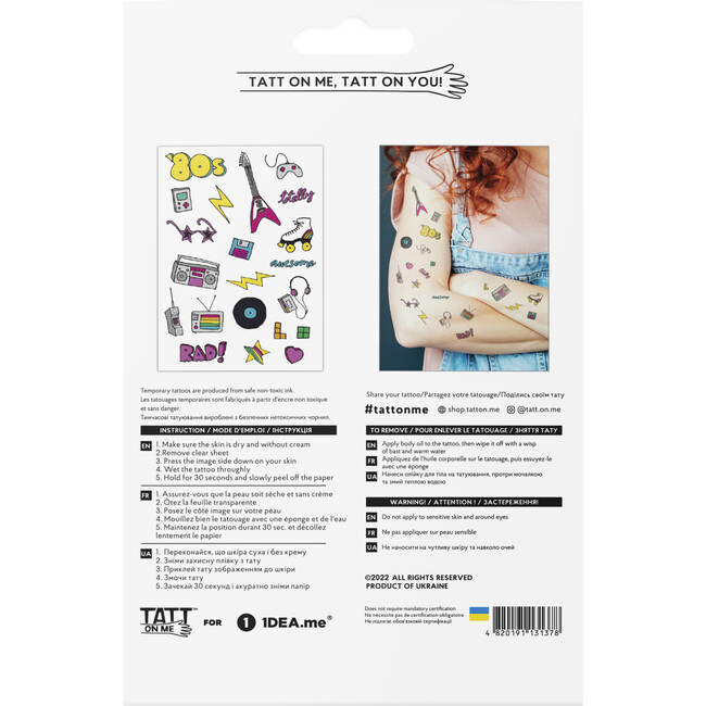 80s Disco mix Tattoo Set - Arts & Crafts - 2