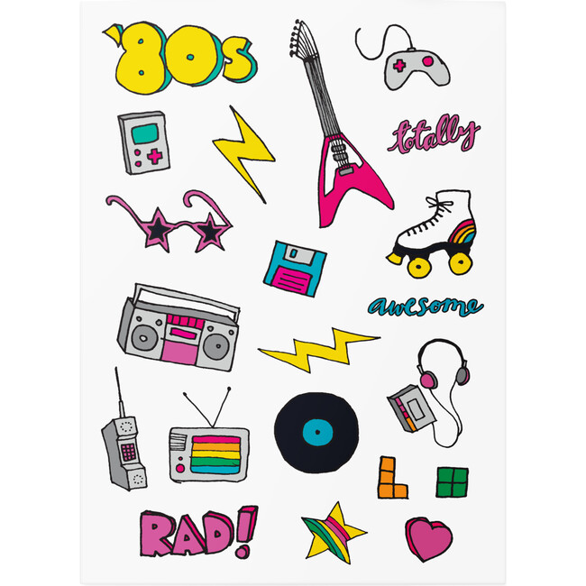 80s Disco mix Tattoo Set - Arts & Crafts - 3