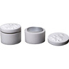 Osher Ring Box Symetric, Silver - Jewelry Boxes - 1 - thumbnail