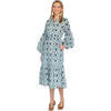 Women's Emory Button-Front Maxi Dress With Balloon Sleeves, Midnight Patch - Dresses - 1 - thumbnail