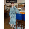 Women's Emory Button-Front Maxi Dress With Balloon Sleeves, Midnight Patch - Dresses - 2