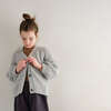 Structured Alpaca Cardigan, Heather Grey - Cardigans - 2