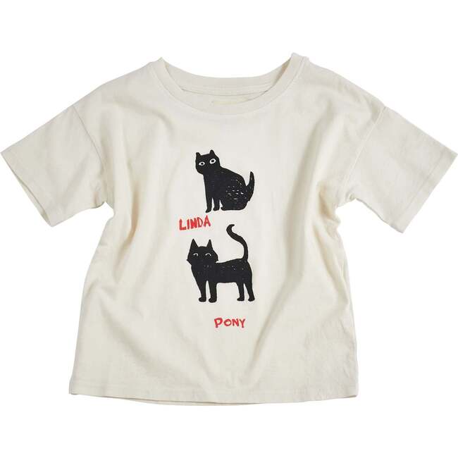 Relaxed Cat Tee, Natural