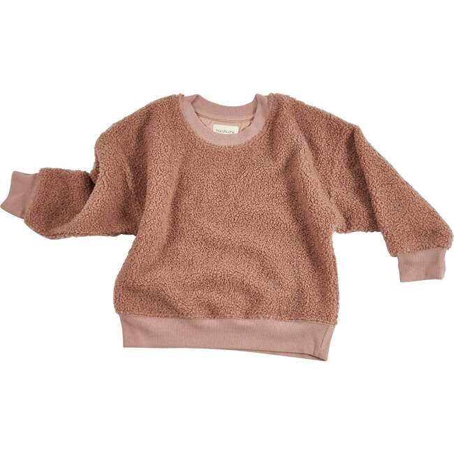 Cozy Sherpa Pullover, Rose