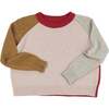 Wide Body Colorblock Pullover, Blush/Multi - Sweatshirts - 1 - thumbnail