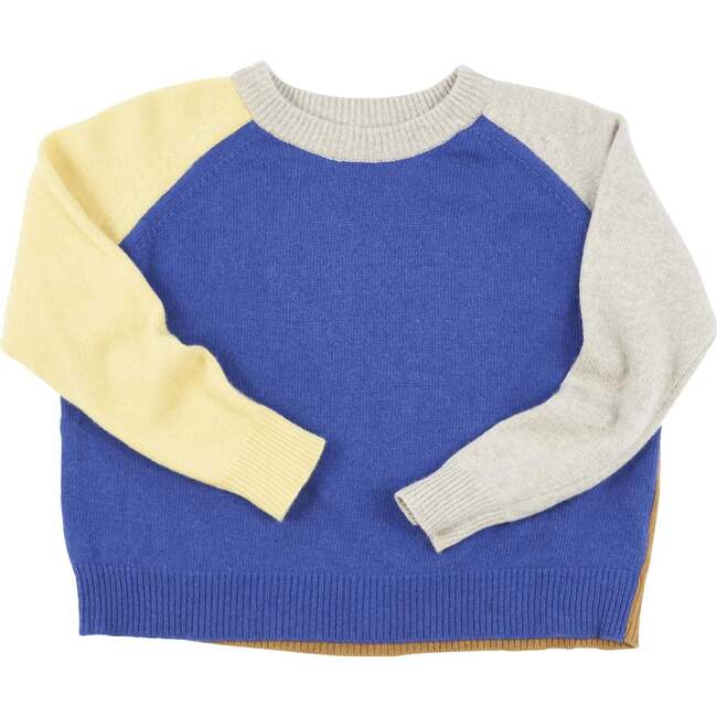 Wide Body Colorblock Pullover, Blue/Multi - Sweatshirts - 1