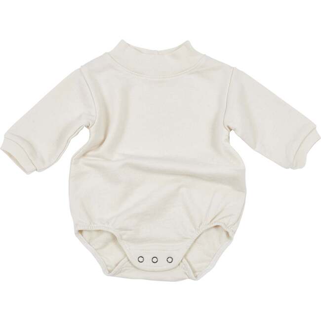 Bubble Terry Romper, Natural