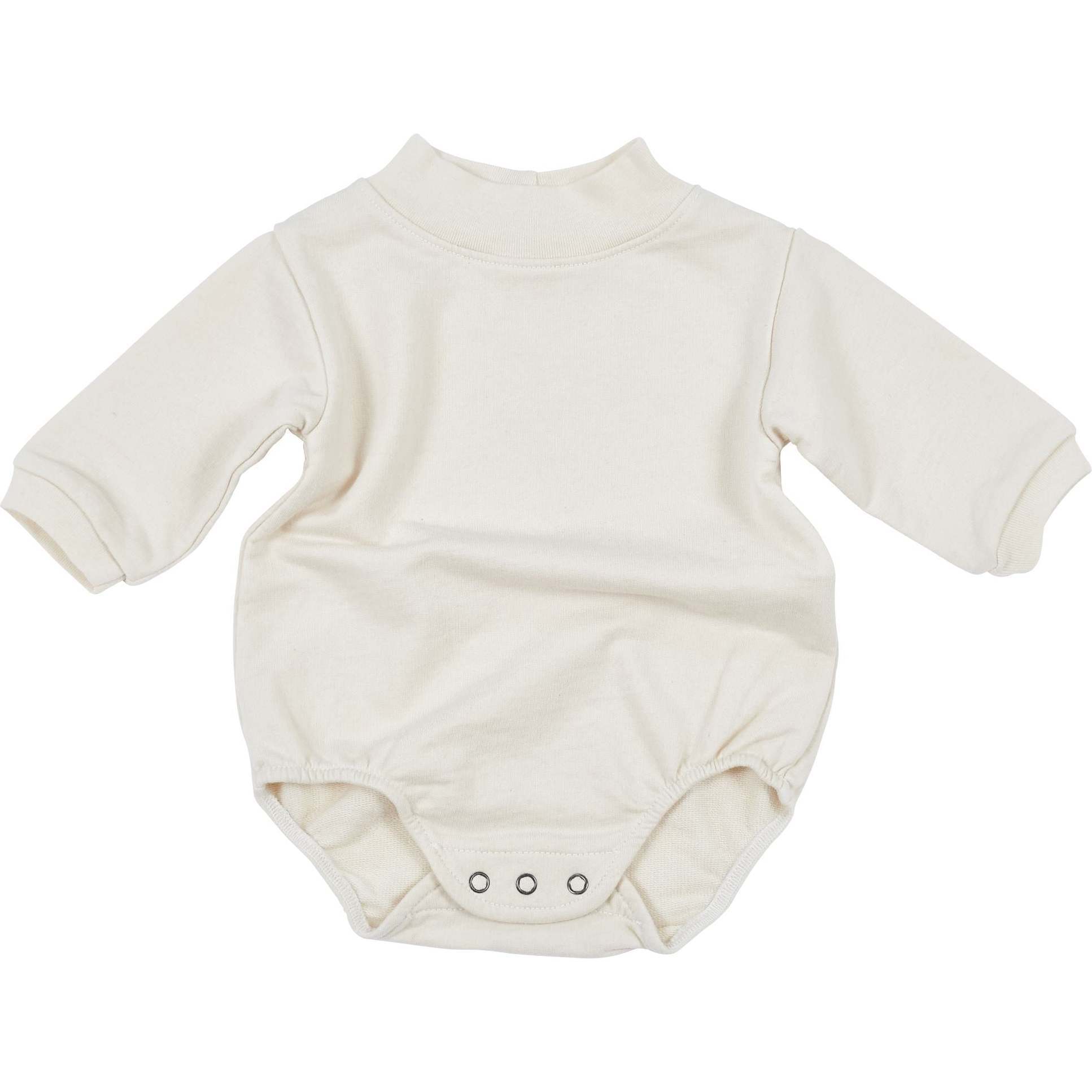 Bubble Terry Romper, Natural - Rompers - 1