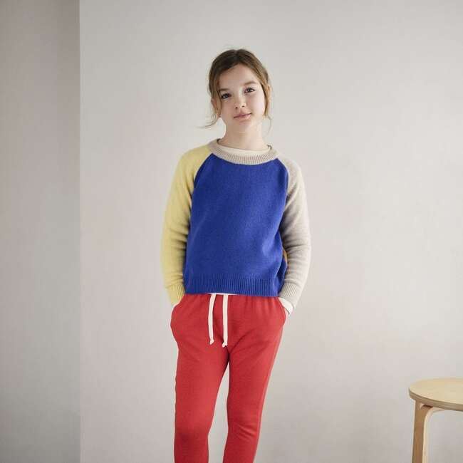 Wide Body Colorblock Pullover, Blue/Multi - Sweatshirts - 3
