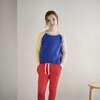 Wide Body Colorblock Pullover, Blue/Multi - Sweatshirts - 3 - thumbnail