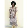 Women's Priya Tiered Dress, Merlot - Dresses - 2 - thumbnail