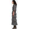 Women's Priya Tiered Dress, Navy - Dresses - 3 - thumbnail