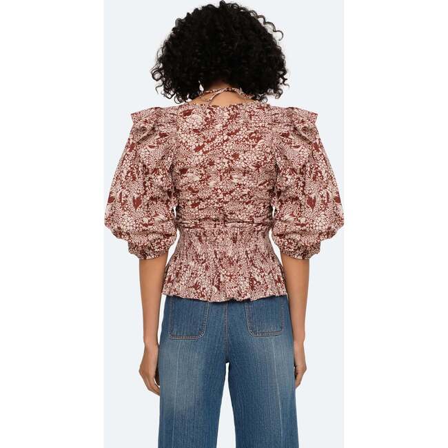 Women's Priya Top, Merlot - Blouses - 3