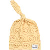 Vance Printed Top Knot Hat, Yellow - Hats - 1 - thumbnail