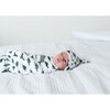 Wild Printed Top Knot Hat, White and Black - Hats - 2