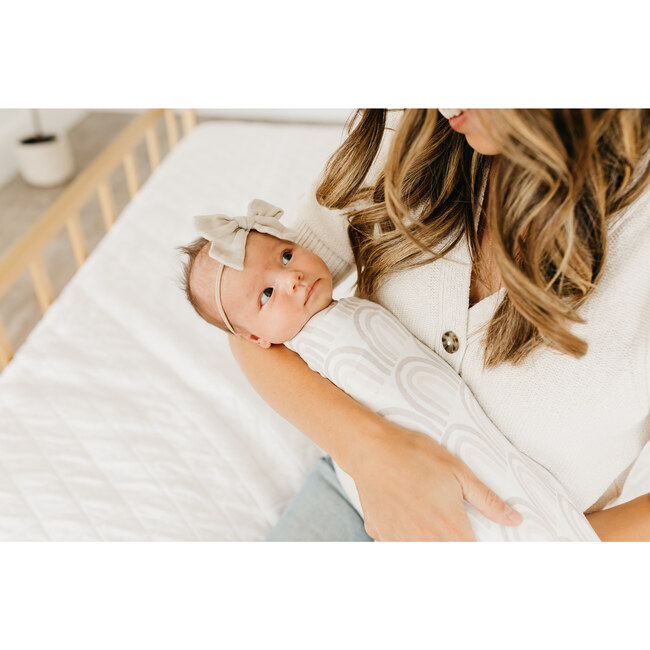 Bliss Printed Knit Swaddle Blanket, Multicolors - Swaddles - 4