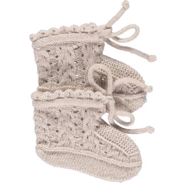Loulou Booties, Natural - Socks - 1