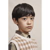 Ian Vest, Camel Gingham - Vests - 2