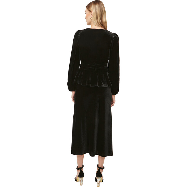 Women's Aileen Top, Black Velvet