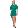 Women's Pia Dress, Emerald Velvet - Dresses - 1 - thumbnail