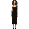 Women's Jemima Dress, Black Velvet - Dresses - 1 - thumbnail