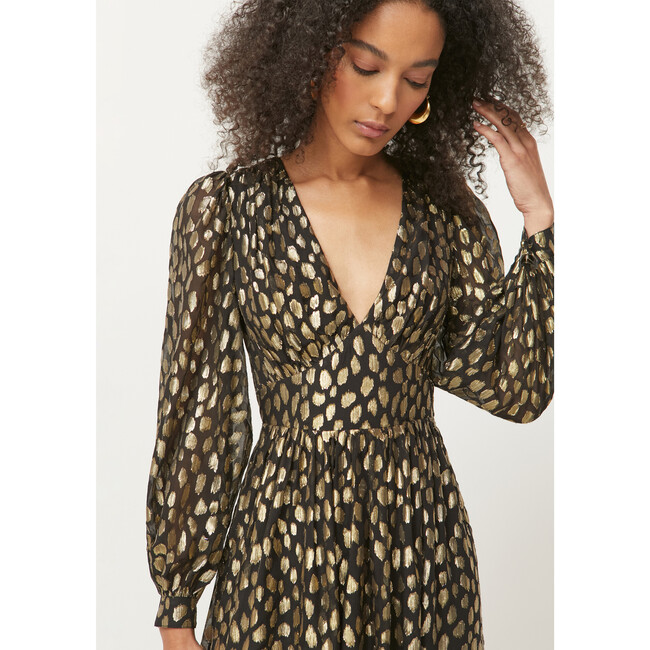 Women's Dara Dress, Black Gold - Dresses - 2