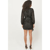 Women's Bianca Dress, Black Metallic - Dresses - 3