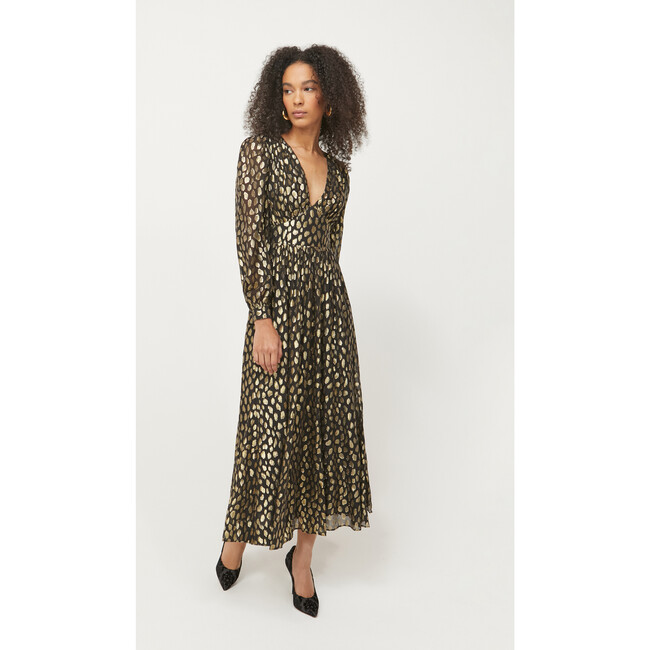Women's Dara Dress, Black Gold - Dresses - 4