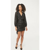 Women's Bianca Dress, Black Metallic - Dresses - 4