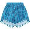 Colette A-line Top & Short Set, Turquoise Ikat - Mixed Apparel Set - 3