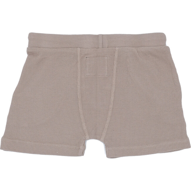 Thermal Lounge Short Functional Drawstring And Pockets, Taupe - Shorts - 2