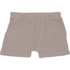 Thermal Lounge Short Functional Drawstring And Pockets, Taupe - Shorts - 2