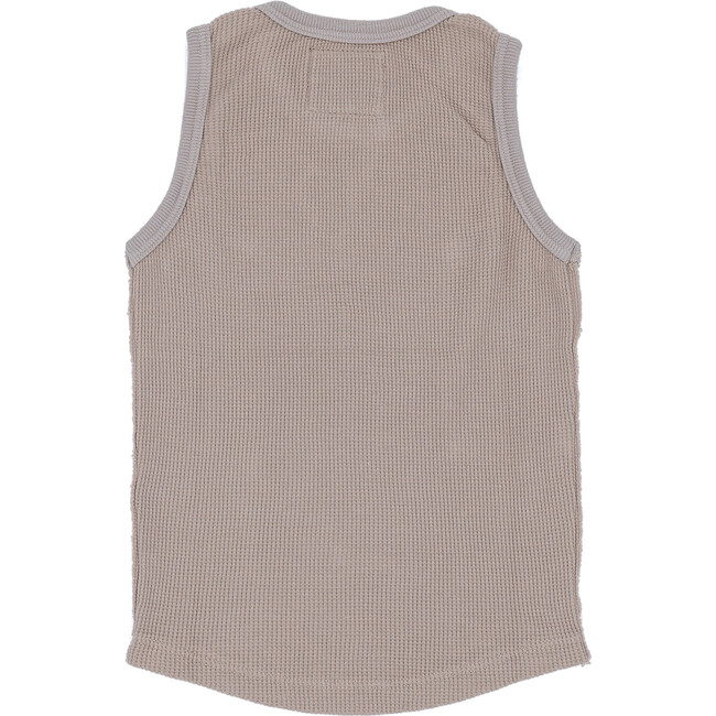 Thermal Lounge Tank, Taupe - Loungewear - 2