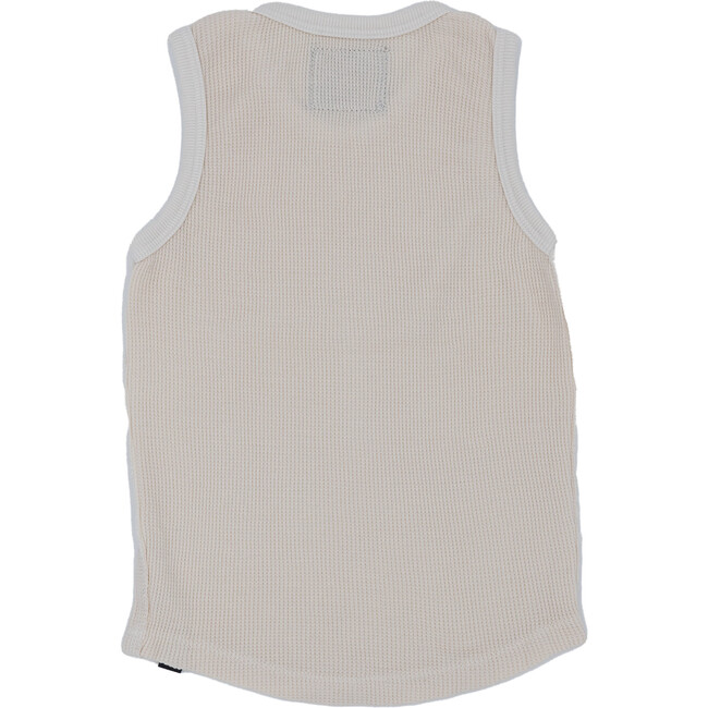 Thermal Lounge Tank, Ecru - Loungewear - 3