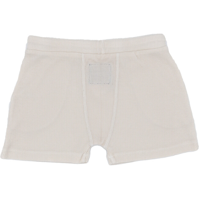 Thermal Lounge Short Functional Drawstring And Pockets, Ecru - Shorts - 3