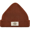 Fisherman Cotton Beanie Hat, Brick - Hats - 1 - thumbnail