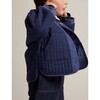 Quilted Full Sleeve Jacket, French Navy - Jackets - 3 - thumbnail
