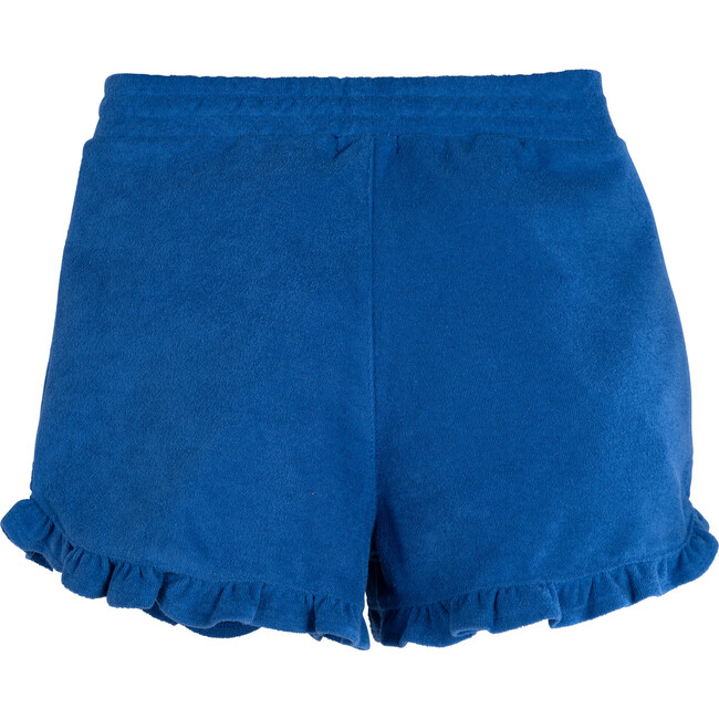 Danielle Ruffle Shorts, Blue - Shorts - 3