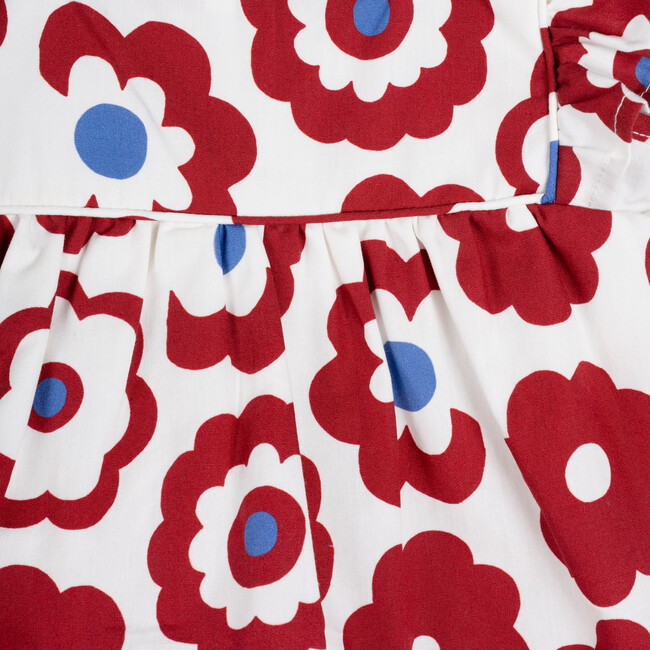 Baby Jo Dress, Burgundy Retro Floral - Dresses - 2