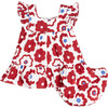 Baby Jo Dress, Burgundy Retro Floral - Dresses - 3