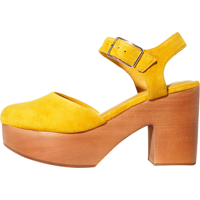 Women's Sal Marlo Heeled Clogs, Ochre - Slip Ons - 1