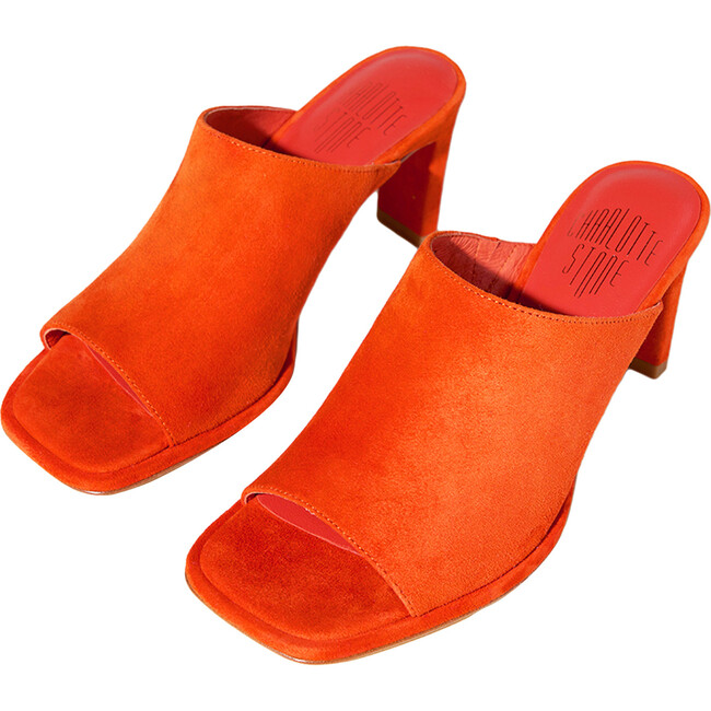 Women's Rio Slip-On Heel Sandal, Curry - Slip Ons - 1