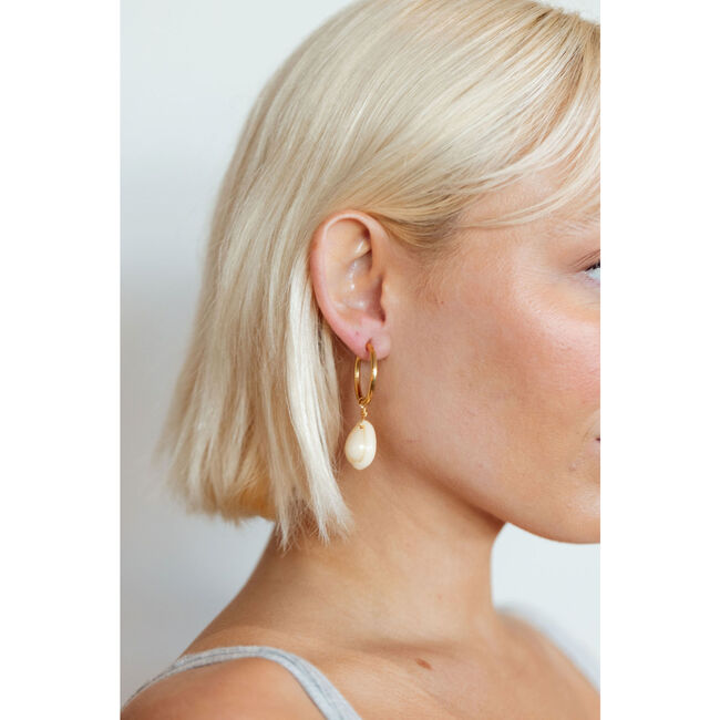 Women's Prima Earrings, Cowrie - Earrings - 2