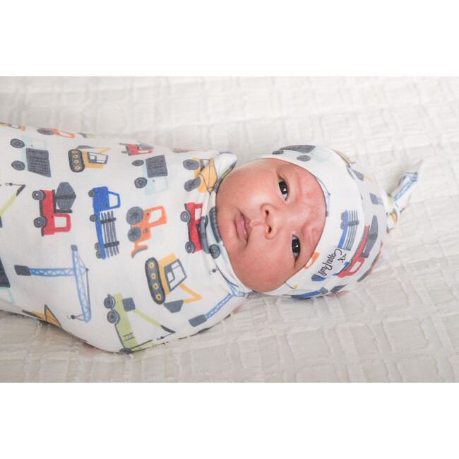 Diesel Printed Top Knot Hat, White - Hats - 3