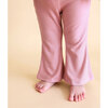Solid Ribbed Bell Bottoms, Dusty Rose - Pants - 2