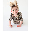 Lana Leopard Three-Fourth Sleeve Flutter Dress & Bloomer Set, Beige - Dresses - 2 - thumbnail