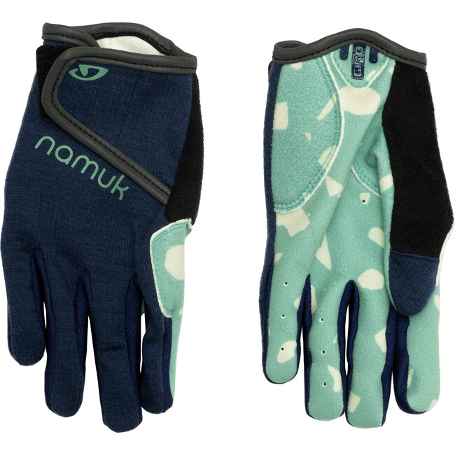 Underground Kolo Merino Bike Gloves, Midnight Blue And Northern Lights